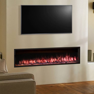 Trostrani električni vatrogasni grijač od 72 inča