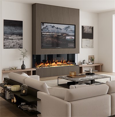 Glavne specifikacije za trostrani električni kamin