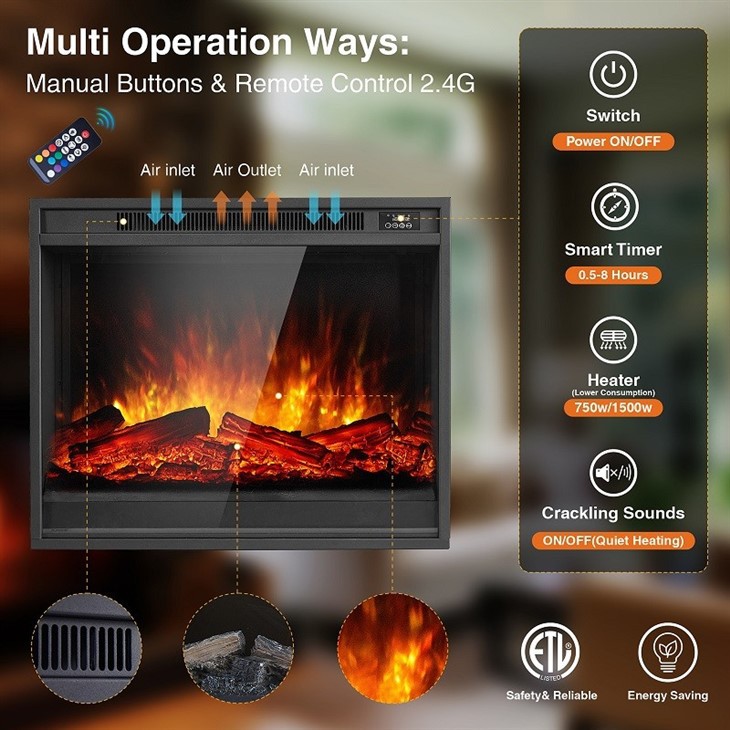 Square Electric Fires